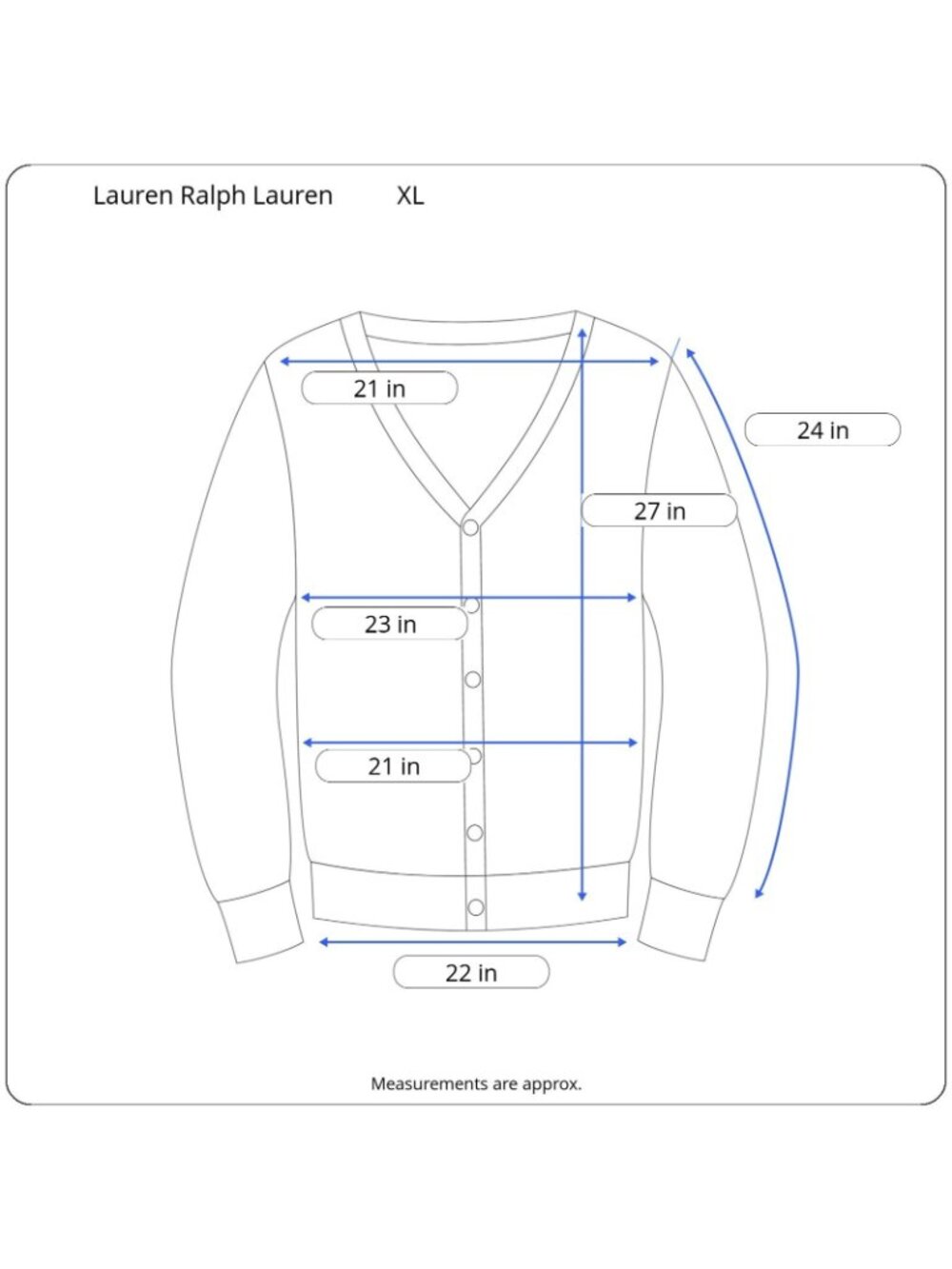 Lauren Ralph Lauren Cardigan Women XL Sage Cable Knit Cotton Shawl Collar Buckle - Picture 3 of 11